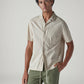 Men's Off White Solid Relaxed Fit Commuter Shirt - Styleshot View