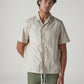 Men's Off White Solid Relaxed Fit Commuter Shirt - Front View