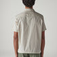 Men's Off White Solid Relaxed Fit Commuter Shirt - Back View