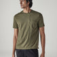 Men's Solid Regular Fit Jersey T-Shirt - Front View