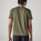 Men's Solid Regular Fit Jersey T-Shirt - Back View