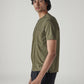 Men's Solid Regular Fit Jersey T-Shirt - Side View