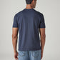 Men's Solid Regular Fit Jersey T-Shirt - Back View