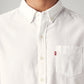 Men's Solid Slim Fit Oxford Shirt - Detail View