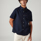 Men's Solid Slim Fit Oxford Shirt - Styleshot View