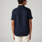 Men's Solid Slim Fit Oxford Shirt - Back View