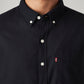 Men's Solid Slim Fit Oxford Shirt - Detail View