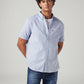 Men's Solid Slim Fit Oxford Shirt - Styleshot View