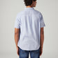Men's Solid Slim Fit Oxford Shirt - Back View