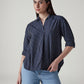 Women's Striped Regular Fit Top - Styleshot View