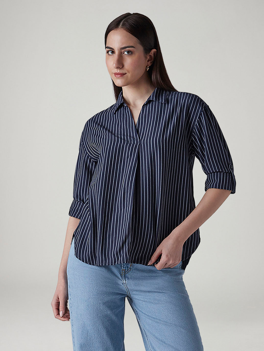 Women's Striped Regular Fit Top