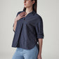 Women's Striped Regular Fit Top - Side View