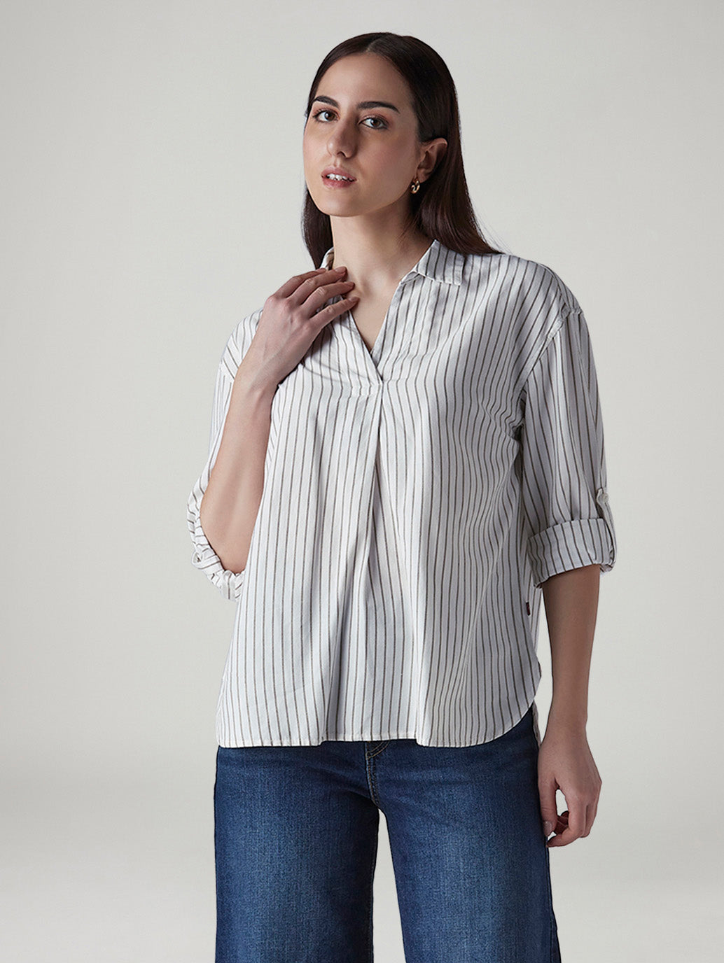 Women's Striped Regular Fit Top