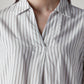 Women's Striped Regular Fit Top - Detail View