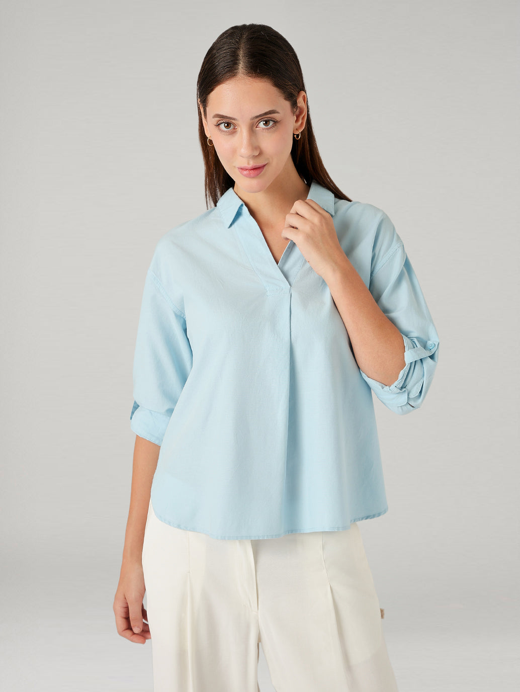 Women's Solid Regular Fit Shirt