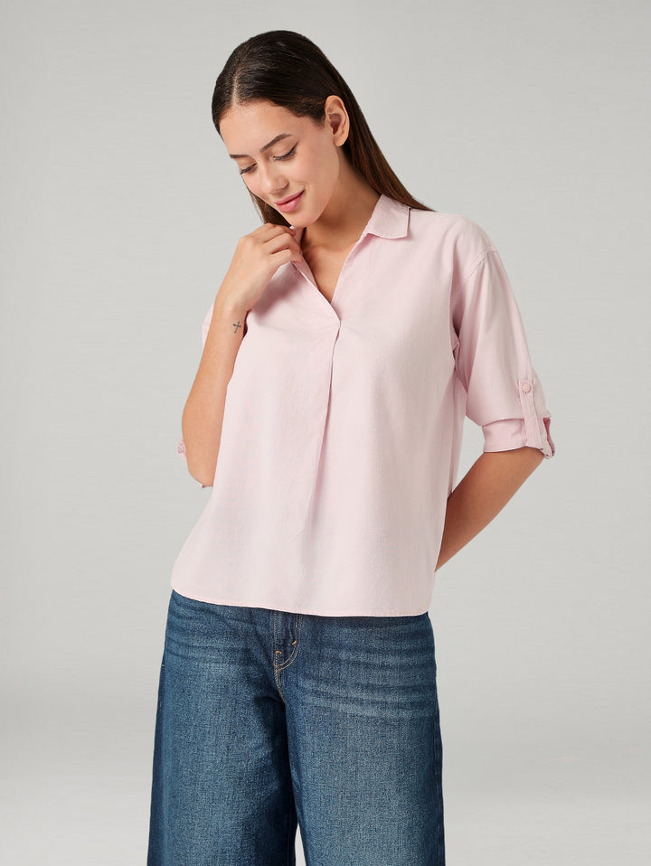 Women's Solid Regular Fit Top