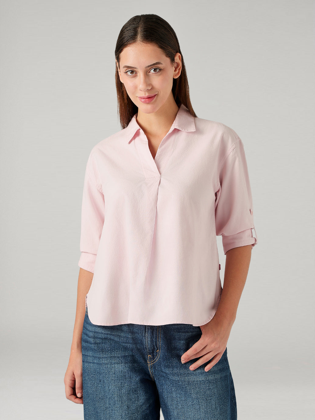 Women's Solid Regular Fit Top - Front View