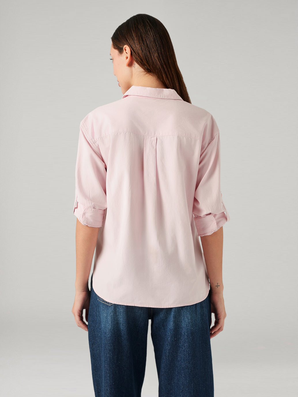 Women's Solid Regular Fit Top - Back View