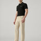 Men's 555 Beige Relaxed Straight Fit Mid Rise Chinos - side View