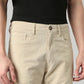 Men's 555 Beige Relaxed Straight Fit Mid Rise Chinos - Detail View