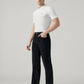 Men's 555 Black Relaxed Straight Fit Mid Rise Chinos - Side View