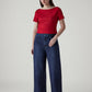Women's Redloop Baggy Fit High Rise Cinched Jeans - Logo View