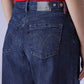 Women's Redloop Baggy Fit High Rise Cinched Jeans - Detail View