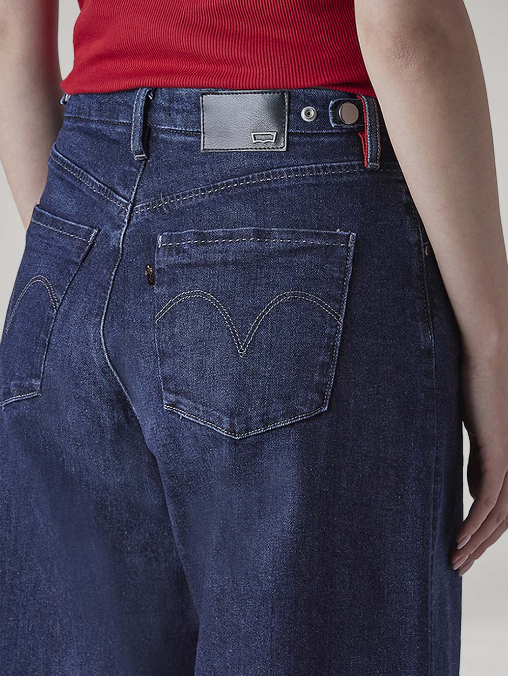 Women's Redloop Baggy Fit High Rise Cinched Jeans - 20 View