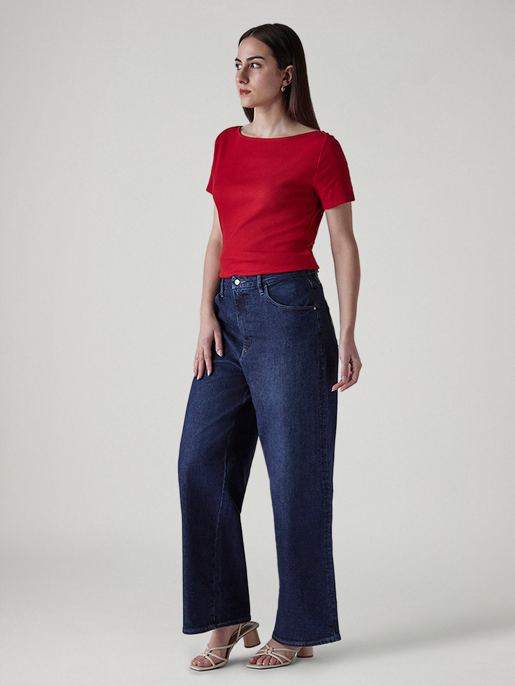 Women's Redloop Baggy Fit High Rise Cinched Jeans - 20 View
