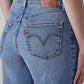 Women's Light Indigo Baggy Fit High Rise Redloop Cinched Jeans - 20 View