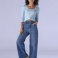 Women's Redloop Med Indigo Baggy Fit High Rise Cinched Jeans - e1c28ceb-fbe7-433a-a620-7aeb7498b3c0 View