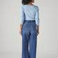 Women's Med Indigo Baggy Fit High Rise Cinched Jeans - a6037858-485d-450c-9178-767f9b885664 View