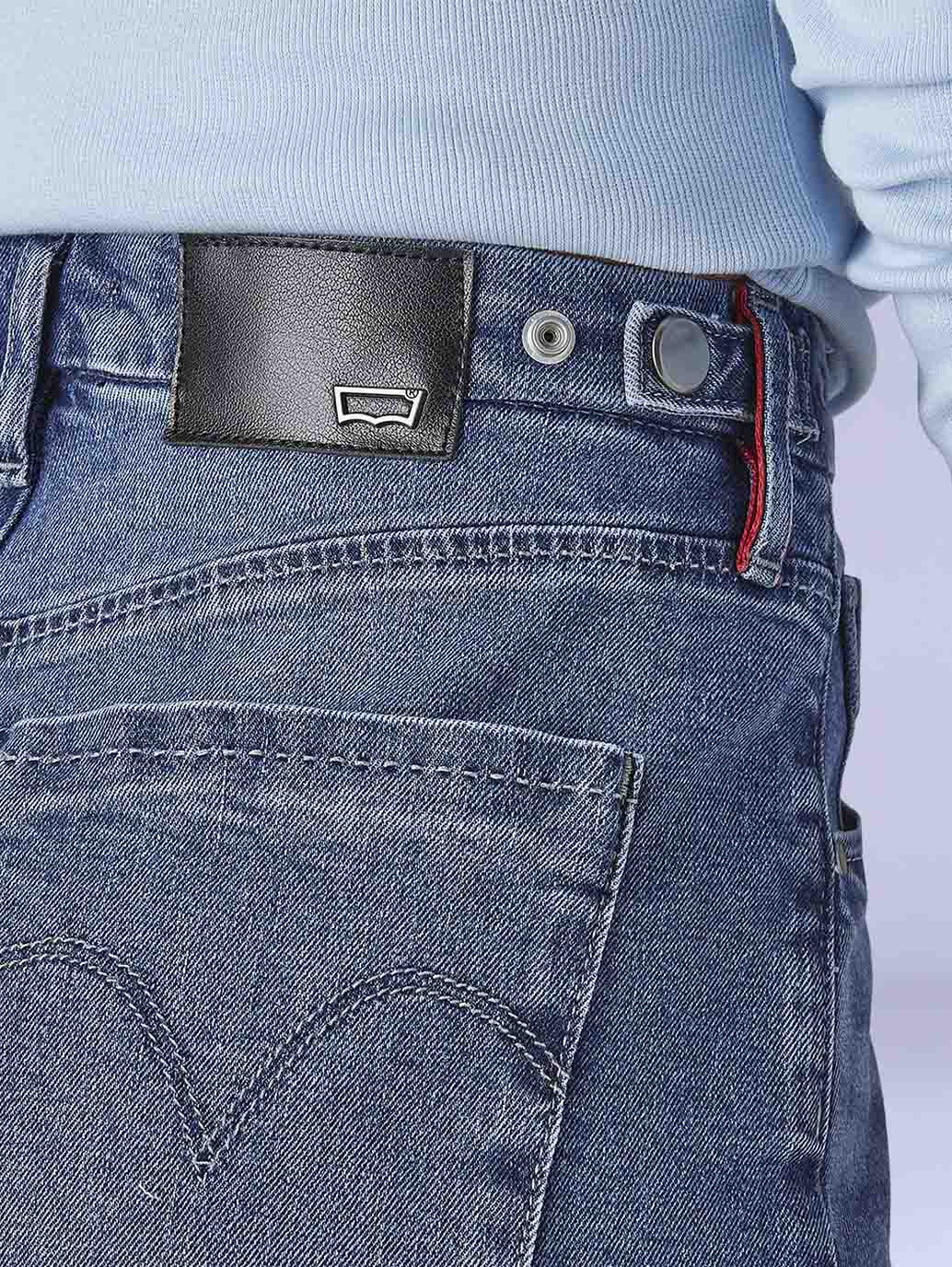 Women's Redloop Med Indigo Baggy Fit High Rise Cinched Jeans - 8991a7d6-3d6f-496e-9961-1cf427fac359 View