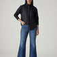 Women's Med Indigo Ribcage Flared Fit High Rise Jeans - 20 View