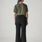 Women's Black Ribcage Flared Fit High Rise Jeans - Back View