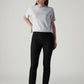 Women's Black Ribcage Slim Fit High Rise Jeans - Styleshot View