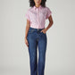 Women's Dark Blue Ribcage Slim Fit High Rise Jeans - Front View