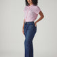 Women's Dark Blue Ribcage Slim Fit High Rise Jeans - Side View