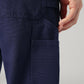 Men's 568 Blue Loose Fit Mid Rise Cargos - Detail View