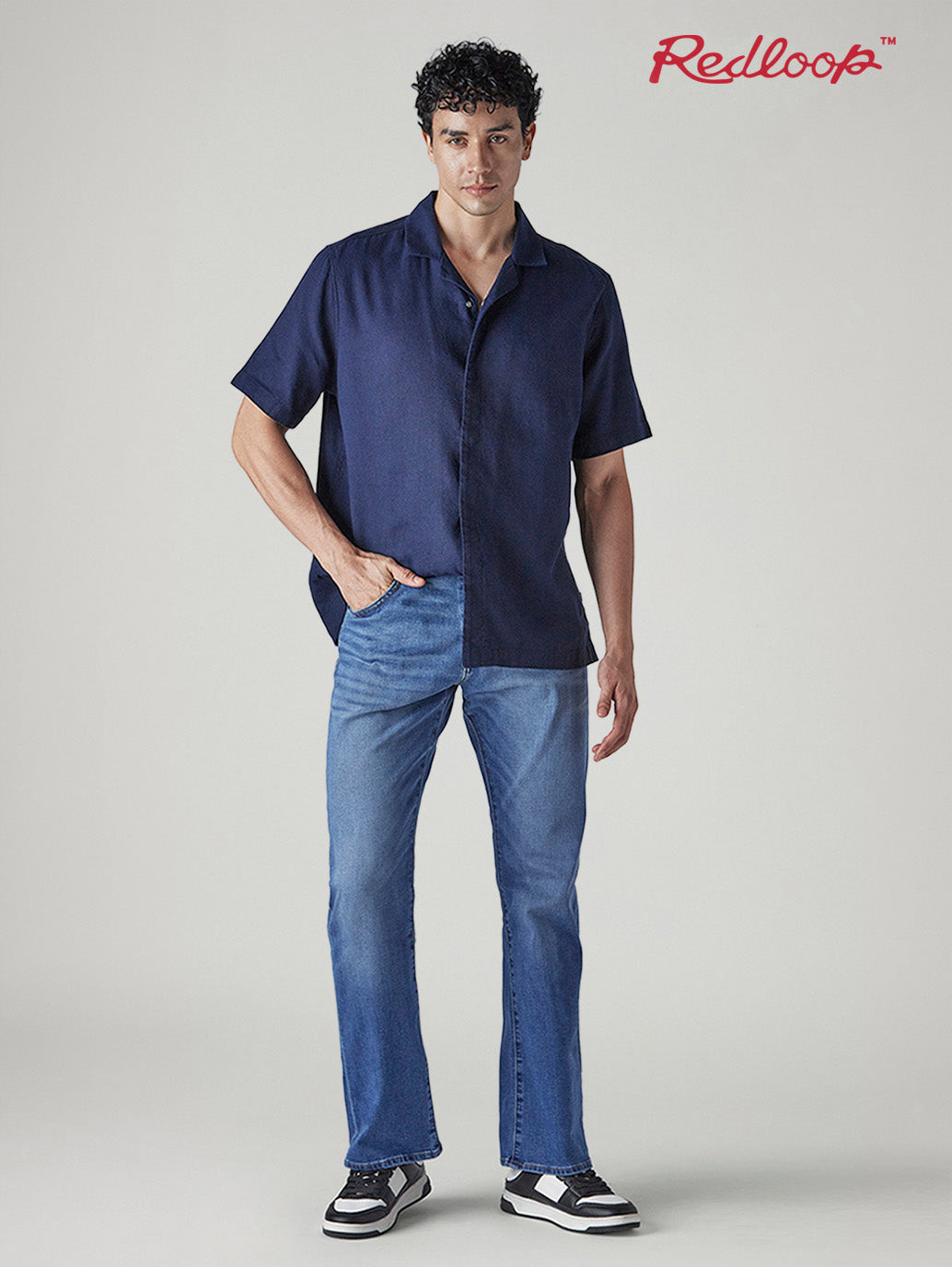 Men's 517 Light Indigo Bootcut Fit Mid Rise Redloop Jeans