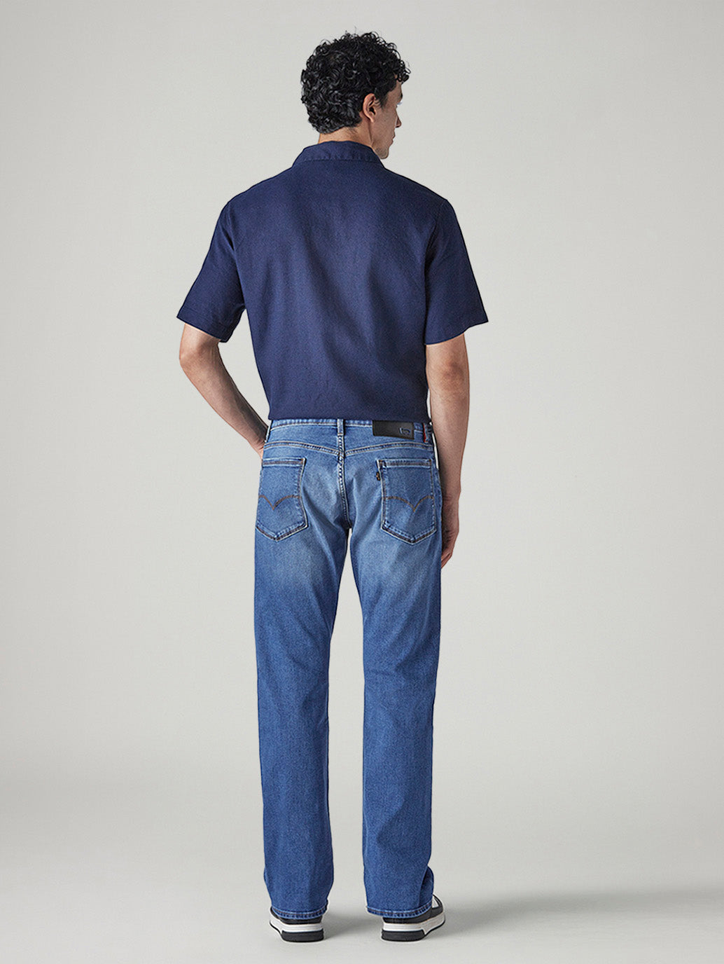 Men's 517 Light Indigo Bootcut Fit Mid Rise Redloop Jeans - Back View