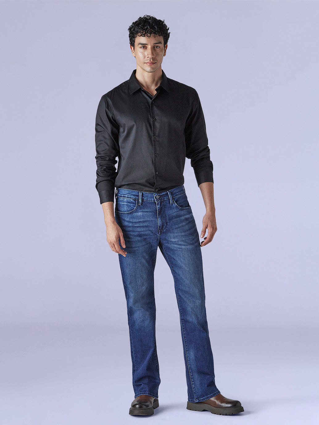 Men's 527 Dark Indigo Bootcut Fit Mid Rise Redloop Jeans - 1d0f8736-30a1-42d4-a75d-44c7c35e03b4 View
