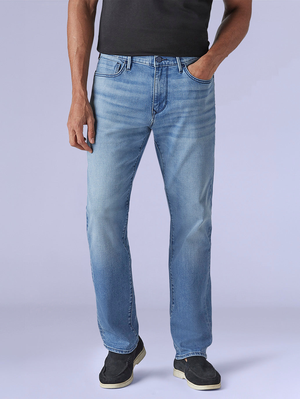 Men's 517 Light Indigo Bootcut Fit Mid Rise Redloop Jeans - Front View