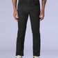 Men's 505 Black Straight Fit Mid Rise Redloop Jeans - Front View