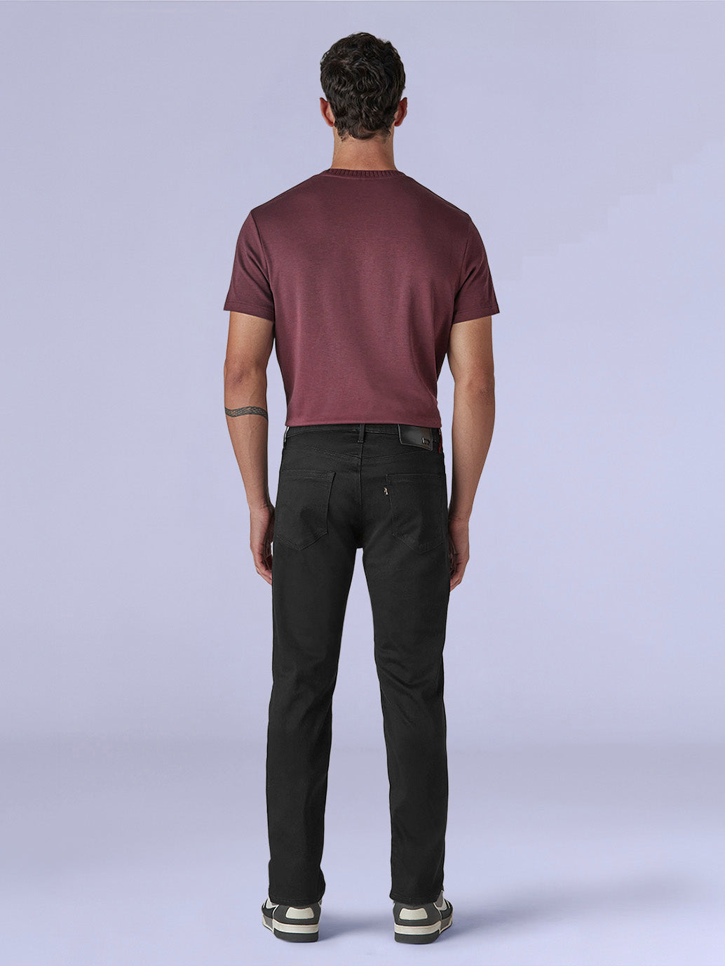 Men's 505 Black Straight Fit Mid Rise Redloop Jeans - c3af37b4-f368-4081-8b83-00c34e98ad6d View