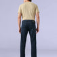Men's Redloop 513 Dark Blue Slim Straight Fit Mid Rise Jeans - Back View