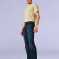 Men's Redloop 513 Dark Blue Slim Straight Fit Mid Rise Jeans - Side View