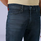 Men's Redloop 513 Dark Blue Slim Straight Fit Mid Rise Jeans - Detail View