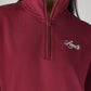 Women's Solid Maroon Mock Neck Sweatshirt - 20 View