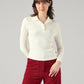Women's Solid Slim Fit Ribbed Top - Styleshot View